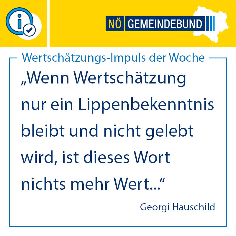 Wertschätzung zeigt sich nicht in Worten. Sondern im Handeln. In unseren Gemeinden zählt das tägliche Miteinander, Respe...