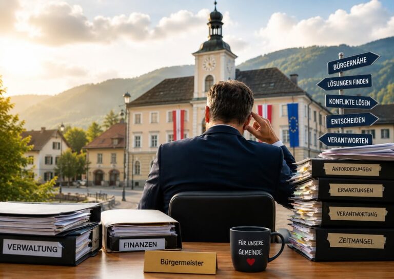 Bürgermeisterinnen und Bürgermeister stehen zunehmend unter Druck: hohe Erwartungen, mehr Verantwortung und weniger Spie...