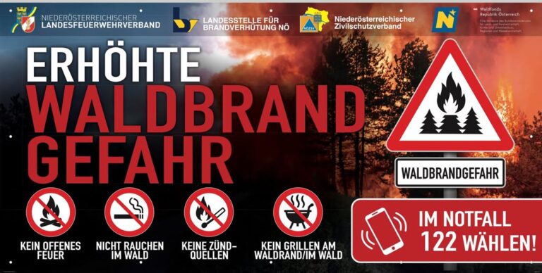 🌲🔥 Waldbrandgefahr ernst nehmen! 🧯 Alle Bürgermeisterinnen und Bürgermeister in NÖ haben die Infos zur aktuellen Kamp...