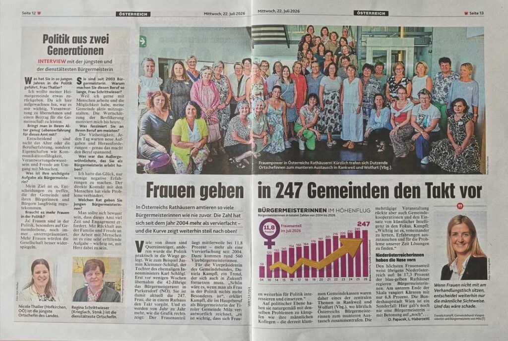 So viele Bürgermeisterinnen wie noch nie! In Österreichs Rathäusern zeigt die Kurve klar nach oben: Seit 2004 hat sich d...